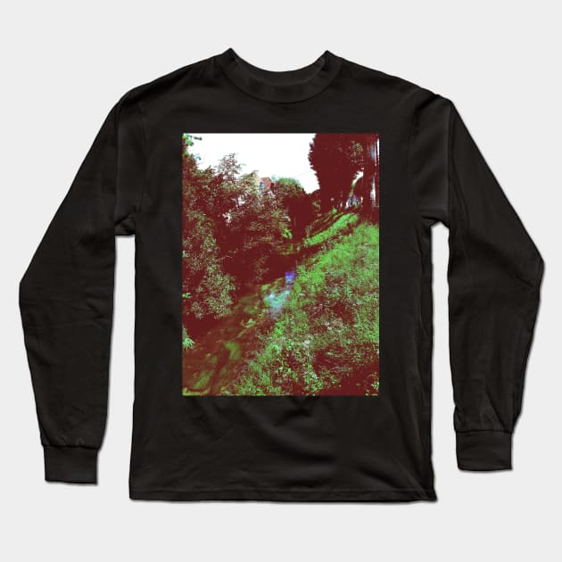 River in the city Long Sleeve T-Shirt by MinnieMot